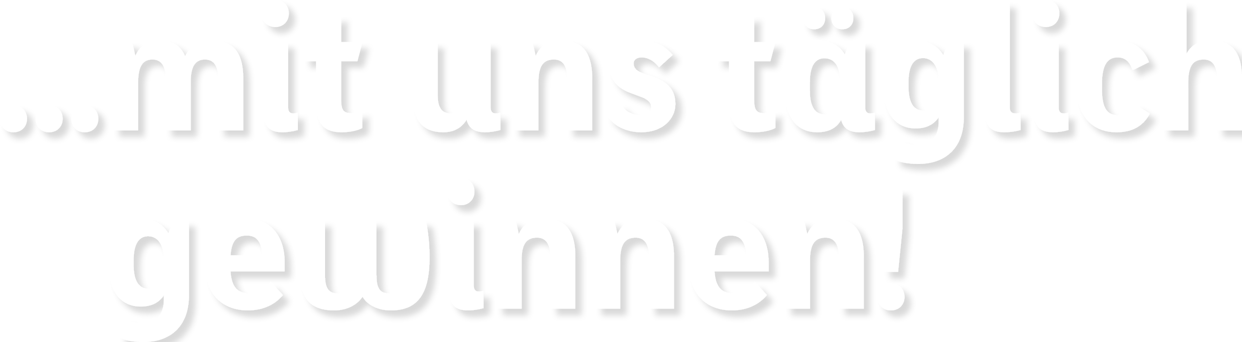 ACA Weihnachtsaktion 2025 - Schrift - mit uns gewinnen